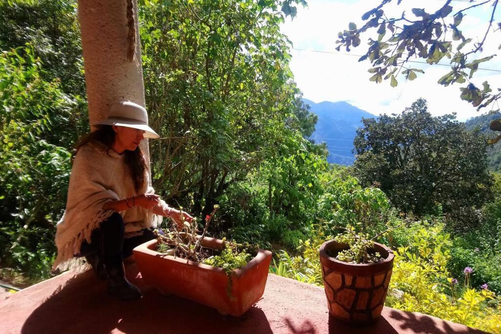 Cabana Con Banera Y Chimeneas En Puesta De Sol El Pacifico Eksteriør billede