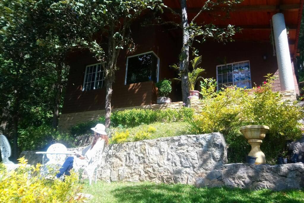 Cabana Con Banera Y Chimeneas En Puesta De Sol El Pacifico Eksteriør billede