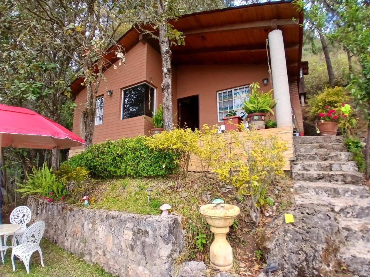 Cabana Con Banera Y Chimeneas En Puesta De Sol El Pacifico Eksteriør billede